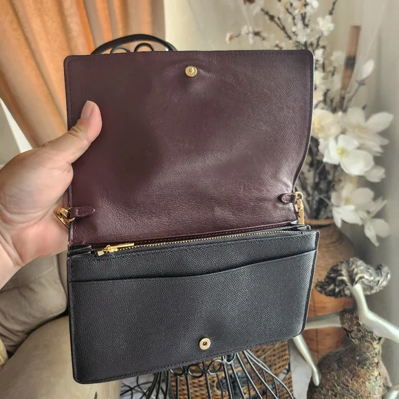 Coach Black Pebbled Leather Wristlet Clutch - Picture 7 of 9